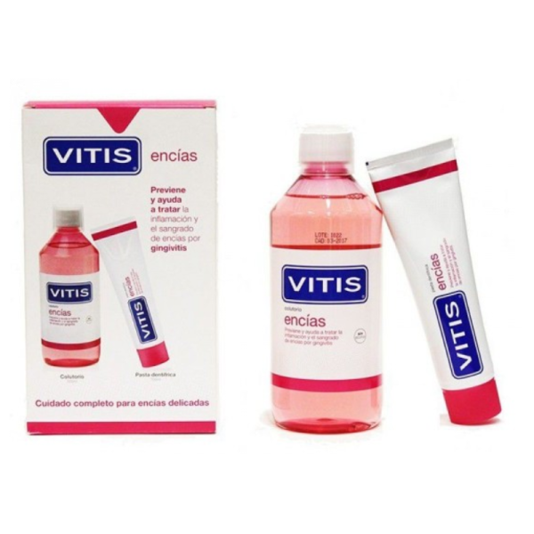 Vitis Pack Pasta Dentifrica 100 ml + Colutorio Encías 500 ml